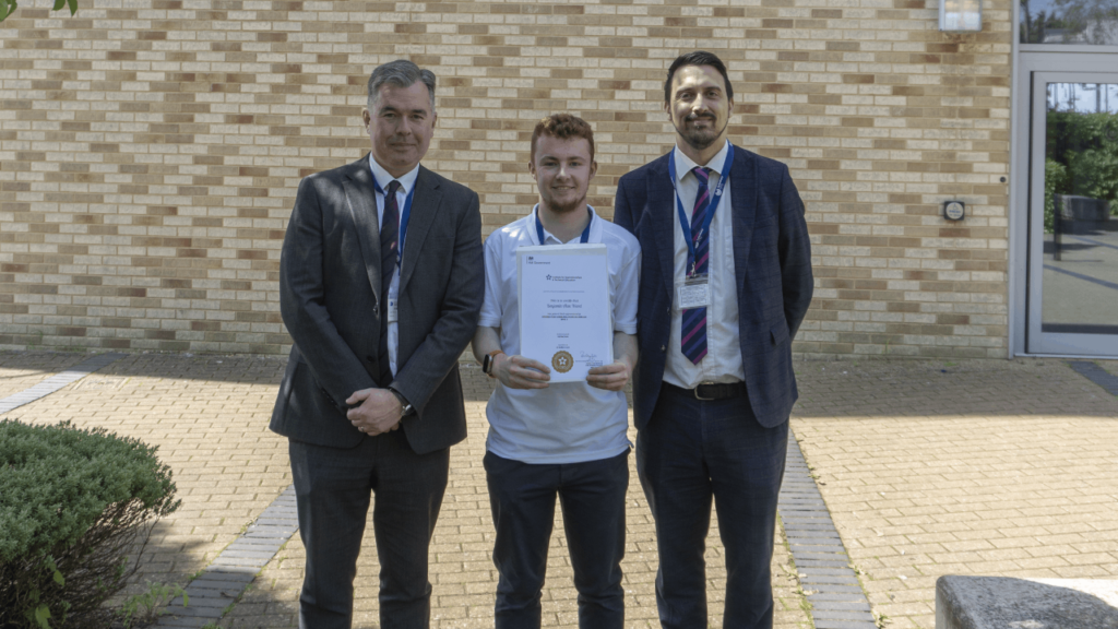 Aylesbury UTC's First IT Apprentice Receives Distinction Grade Completing Apprenticeship