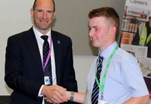 Digital UTC alumni Ben Ward with ex-Principal Nick Lamb